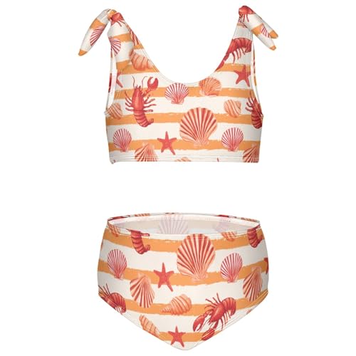 Image of Boccsty Summer Girls Swimsuits Kids Bikini Sets 2 Pcs Bathing Suit for 3T-12T
