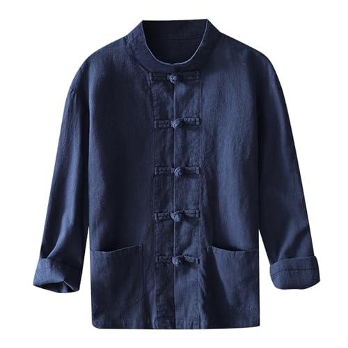 POIUIYQA Lâche Tai Chi Uniformes Hommes Chinoise Traditionnelle Kung Fu Vêtements Coton Linge de...