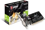 MSI Computer GeForce GT 710 2GB DirectX 12 PCIe x16 2.0 Low Profile Graphic Card (GT 710 2GD3 LP)