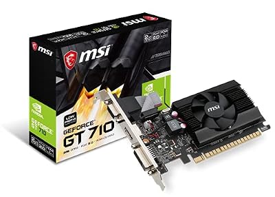 msi Gaming GeForce GT 710 2GB GDRR3 64-bit HDCP Support DirectX 12 OpenGL 4.5 Heat Sink Low Profile Graphics Card (GT 710 2GD3H LP)