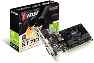 MSI Gaming GeForce GT 710 2GB GDRR3 64-bit HDCP Support DirectX 12 OpenGL 4.5 Single Fan Low Profile Graphics Card (GT 710 2GD3 LP)