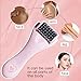 JPNK Extra Large Body Makeup Brush for Self Tanner, Leg Makeup &Bronzer Blend & Roller-Skin Care Face Massager with Silicone Makeup Bag