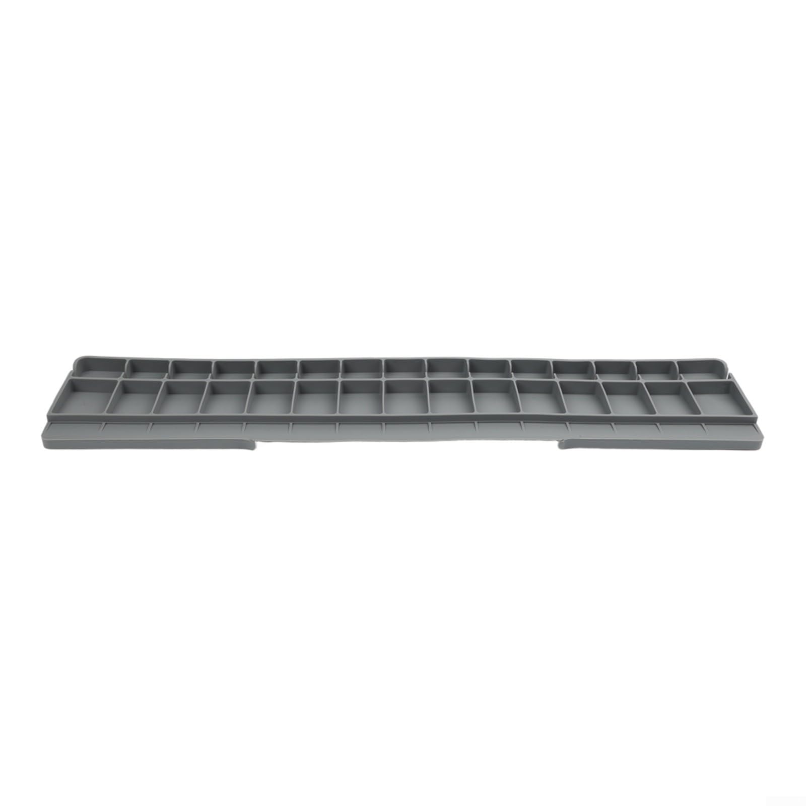 Tappetino Drenante in Silicone per Lavello Bordi Stretti(Grey -60*12CM)