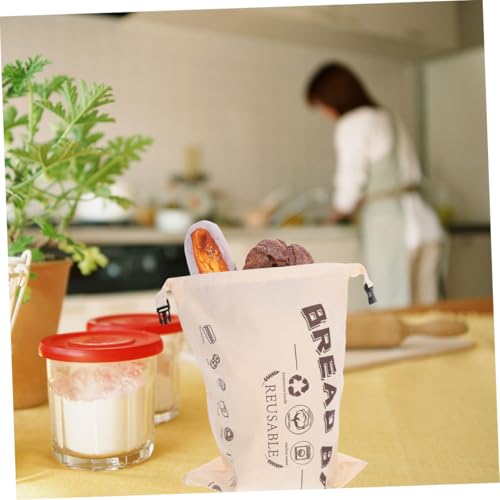 Pochette à pain réutilisable contre le dessèchement sac à boucle 2pcs