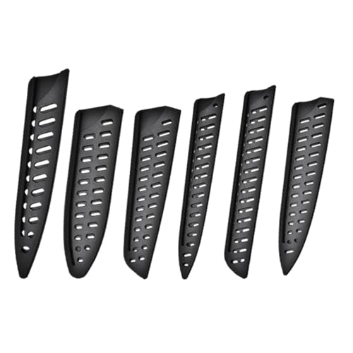 KAILIKETIY Fundas Protectoras de Plástico para Protección contra Abrasiones en Cocina Juego de 6 Prácticas y Resistentes para Cuchillos de Chef Japoneses y Profesionales