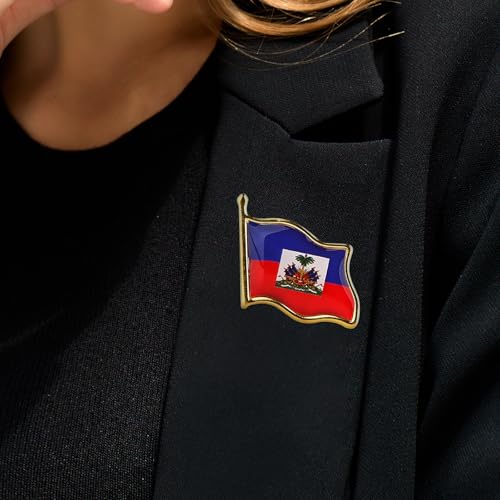 Image of Country Flag Brooch Metal Alloy Souvenir Pin Shirt Hat Backpack Jewelry Accessories Decoration Party Christmas Gift Badge International Travel Pin