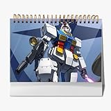 カレンダー ネオ ジオンガンダム 卓上カレンダー 2026年 新日本カレンダー リングカレンダー 壁掛け カラーラインメモ 小 年表付 タテ長ファミリー壁掛けカレンダー オリジナルカレンダー シンプル 実用的 家庭用 会社用 新年