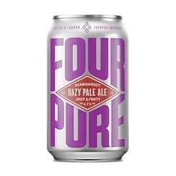 Fourpure Hazy Pale Ale - Naturally Brewed Juicy, Soft & Tropical Pale Ale - Vegan (12 x 300ml). Cans) – Fourpure