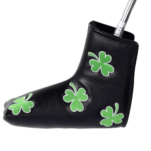 Couvertures de putter de golf, couverture de chef du club de golf | Lucky Clover Design Golf Club Covers - Équipement de protection de la casse-tête de Mallet, accessoires de golfers pour les débutant