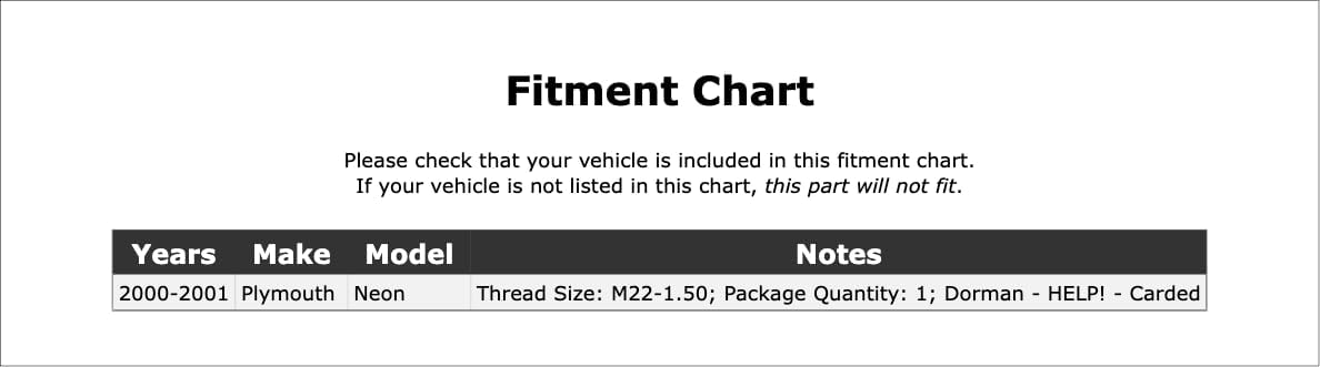 Front Spindle Lock Nut Kit Compatible With Plymouth Neon 2001 2000 P-3863144