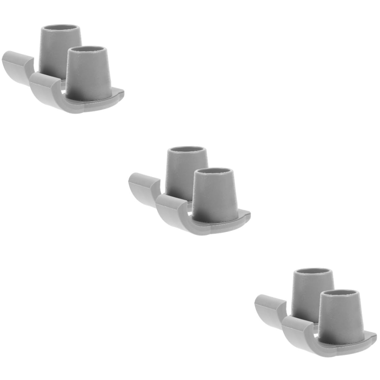 CALLARON 3 set Punta Antiscivolo Per Stampelle Accessori Per Deambulatori Imbottitura Per Stampelle Tappetino Per Stampelle Da Passeggio Bastoncini Da Trekking Punte 2 pezzi * 3