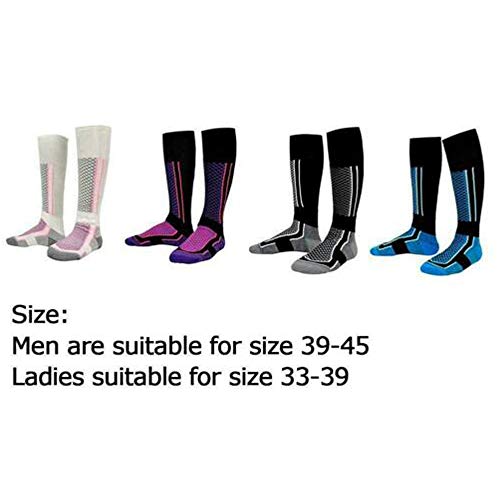 2 pares Meias de Esqui Meias masculinas de inverno para aquecer esportes caminhadas e montanhismo té