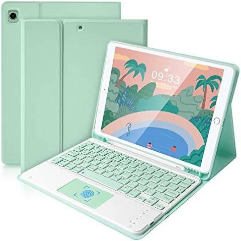 SOPPY iPad Keyboard Case, Bluetooth Keyboard for iPad Air 5th 2022, iPad Air 4th Generation 2020, iPad Pro 11 inch 2021/2020/iPad Pro 2018, Detachable Keyboard Case, Built-in Pencil Slot - Pink