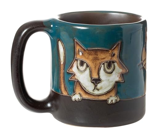 Taza artesanal Mara Stoneware 16 oz multicolor miniatura 4