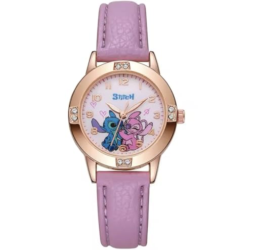 Oji Nova Montre Enfant Digitale, Montre Enfant Dessin Animé Numerique, Ajustable Montre de Poignet Numérique pour Garçons et Filles (Violet)