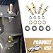 getfay 4 PCS Automotive Door Hinge Bushing Repair Kit, Repair Wear Retrofit Accessories, Replacement Parts 19299324 38453P 8902553, Compatible with Chevrolet Full Size GMC Trucks SUVs (Gold)