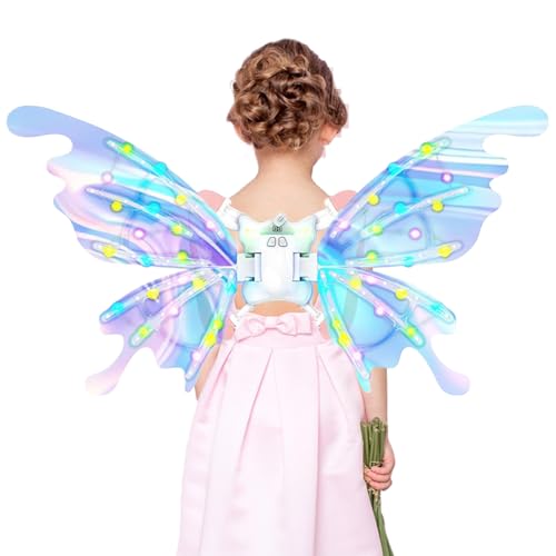 Ailes de papillon pour filles idéal pour défilé Halloween et Noël en intérieur