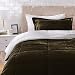 AmazonBasics Ultra-Soft Micromink Sherpa Comforter Bed Set - Twin, Chocolate