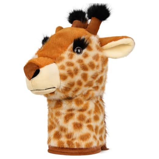 LZFAN Golf Club Covers for Woods and Drivers Funny Driver Headcover Animal Golf Club Head Covers Golf Gifts for Men Women Plush Giraffe