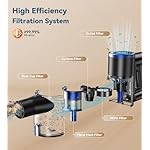 NADALY Cordless Vacuum Cleaner, Stick Vacuum with 3 Powerful Suction Modes, Max 45 Mins Runtime, Anti-Tangle Vacuum Cleaner for Home, 8-in-1 Rechargeable Vacuum for Carpet, Pet Hair, Hard Floors - Image 5