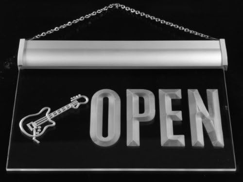 ADVPRO j755-b Open Guitar Music Shop New Neon Light Sign