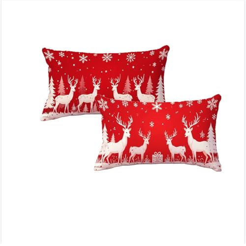Housse coussin 40x80cm rouge imperméable pour protéger vos oreillers des taches - 2