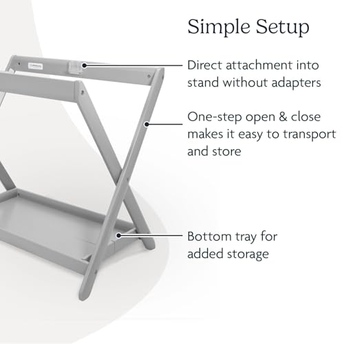 Image of UPPAbaby Bassinet Stand - Quick + Secure Attachment - Grey
