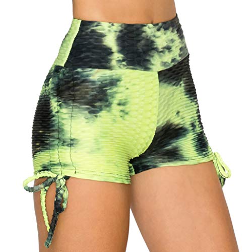 Image of ALWAYS Women's Honeycomb Compression Shorts - High Waist Slimming Butt Lift Textured Workout Shorts