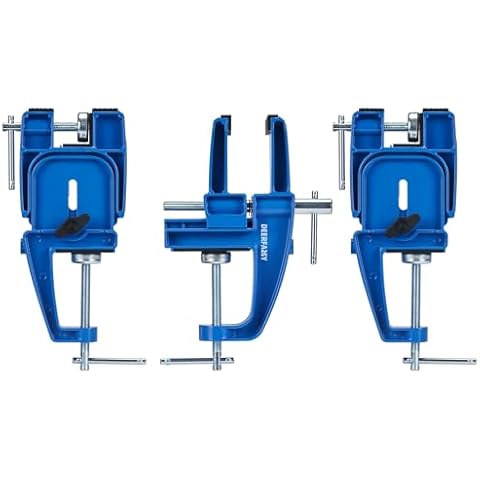 DEERFAMY Ski and Snowboard Vises for Tuning,Repair and Waxing，Non-Slip Snowboard Clamp with Rubber Pads, Vice Grips for Ski/Snowboard Tuning Equipment，3 Pieces/2 Pieces Set Cover