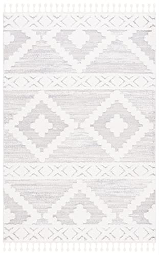 Tapete Safavieh Moroccan Tassel Shag 4 x 6 pies Beige miniatura 3