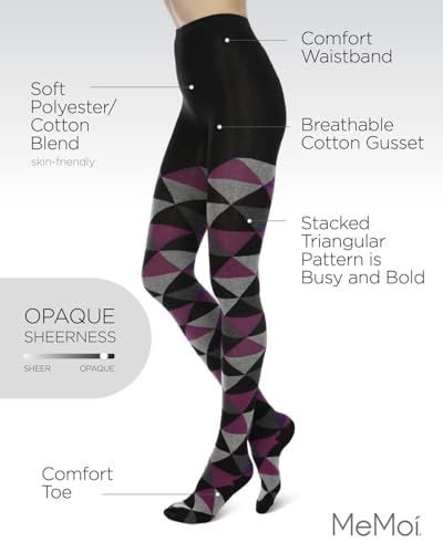 MeMoi Triangular Cotton Blend Sweater Tights3