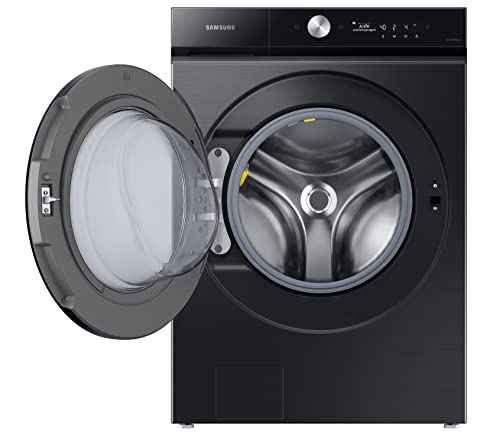 Image of Samsung 21 Kg Wi-Fi Enabled Digital Inverter Fully-Automatic Front Load Washer Dryer (WD21B6400KV /TL, Black, AI Control & In-Built Heater)
