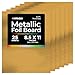 Hygloss Products Metallic Foil Board Sheets - 8.5 x 11 Inches – Gold, 25 Pack