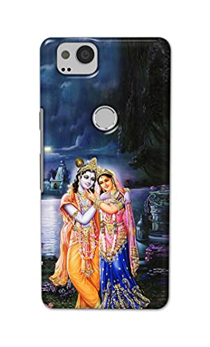 Image of Printed Hard Back Cover Case for Google Pixel 2 Back Cover (Radha Krishna) -1803