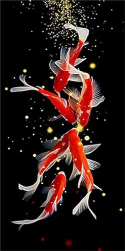 Broderie diamant poisson anti-stress 130x65 | Kit peinture diamant 5D