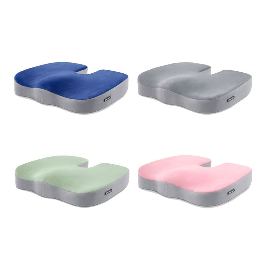 XMING Kissen Büro sitzend Memory Foam Sitzkissen Wintermodelle Studentenwohnheim Stuhl Hocker Kissen Po Kissen (Color : Gray)