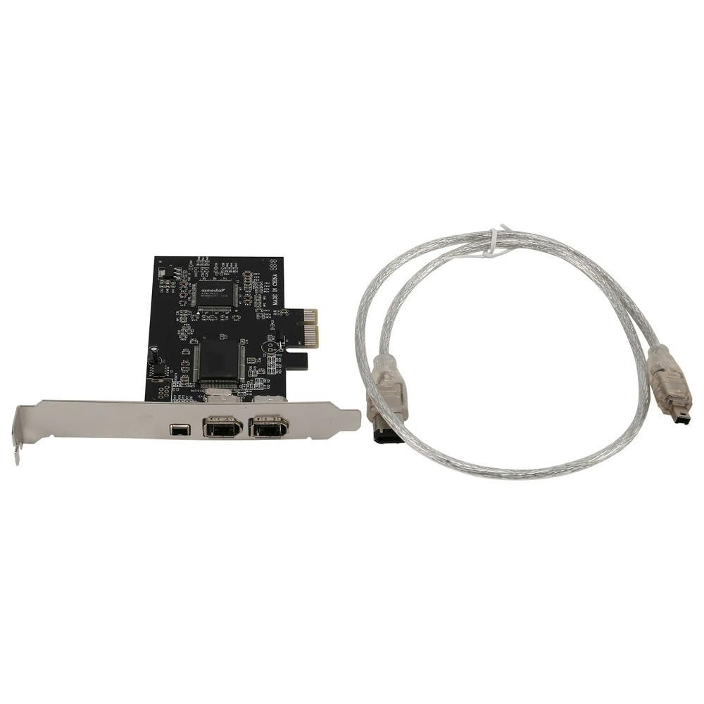for 1394 Firewire Card,PCIe 3 Ports 1394A Firewire Expansion Card, PCI Express to External IEEE 1394 Adapter Controller