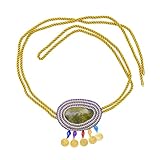 Elegante cadena de cintura de cuerda con diamantes de imitación brillantes diseñada para un uso versátil en festivales de música o vacaciones en la playa, cinturón de moda para mujer, talla única