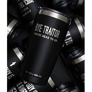 ARIABLE Bye Traitor Coworker Leaving Gifts for Men & Women, Farewell Goodbye Gift for Colleague, Boss, Friend - Going Away, New Job Promotion, 20 Ounce Engraved Tumbler, Black ARIABLE Bye Traitor Coworker Leaving Gifts for Men Women Farewell Goodbye Gift for Colleague Boss Friend Going Away New Job Promotion 20 Ounce Engraved Tumbler Black