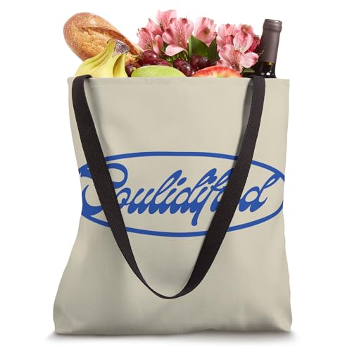 Bolso tote con logo en azul real miniatura 4