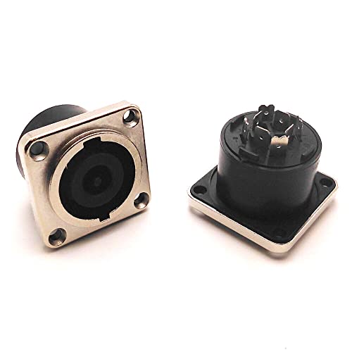 2 Pack Conector XLR Panel 8 Polos Enchufe Hembra miniatura 1