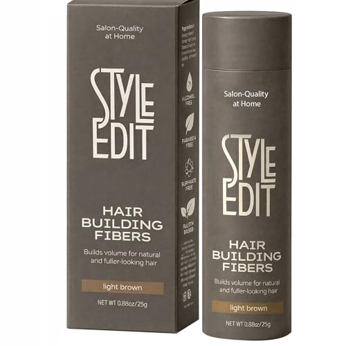 Style Edit Hair Building Fibers for Thinning Hair | Conceals Rece...