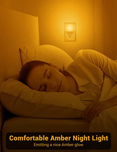 Image of JandCase Amber Night Light[2 Pack], Amber Night Lights Plug into Wall
