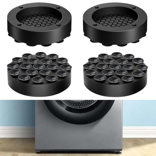 4 Stück Schwingungsdämpfer für Waschmaschine - Antivibrationsmatte mit...
