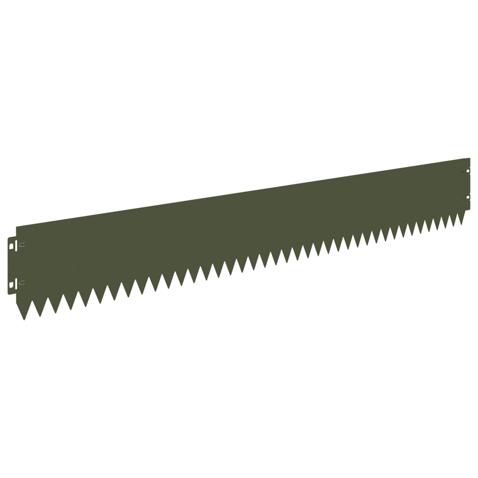 vidaXL Krawędź trawnika 30 szt. 103 x 15 cm stal oliwkowa zieleń