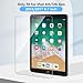Qularlans 2 Pack Screen Protector for iPad 6th 5th Generation 9.7 Inch 2018/2017, Tempered Glass Compatible with iPad Air 2/Air 1/iPad Pro 9.7, Anti-Scratch 9H Hardness Apple Pencil Compatible