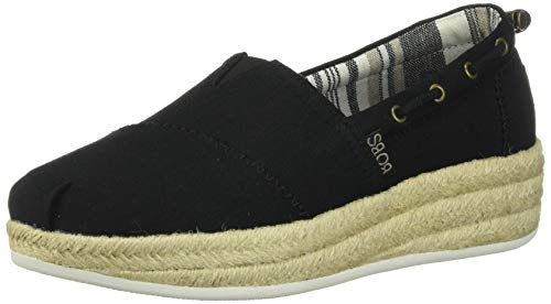 Skechers Women s Highlights 2.0 Yacht Master Espadrilles, Black Black Canvas Blk, 38