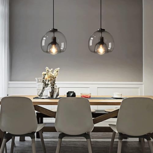 Lámpara de araña de estilo industrial nórdico con cristal decorativo E27 7