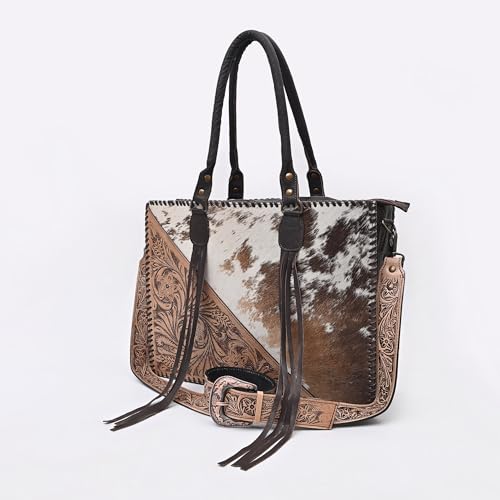 Bolso de mano de cuero natural Merbaa para mujer miniatura 3