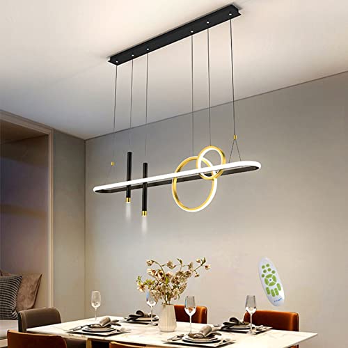 Lustre LED chic pour illuminer l'îlot de cuisine et les repas